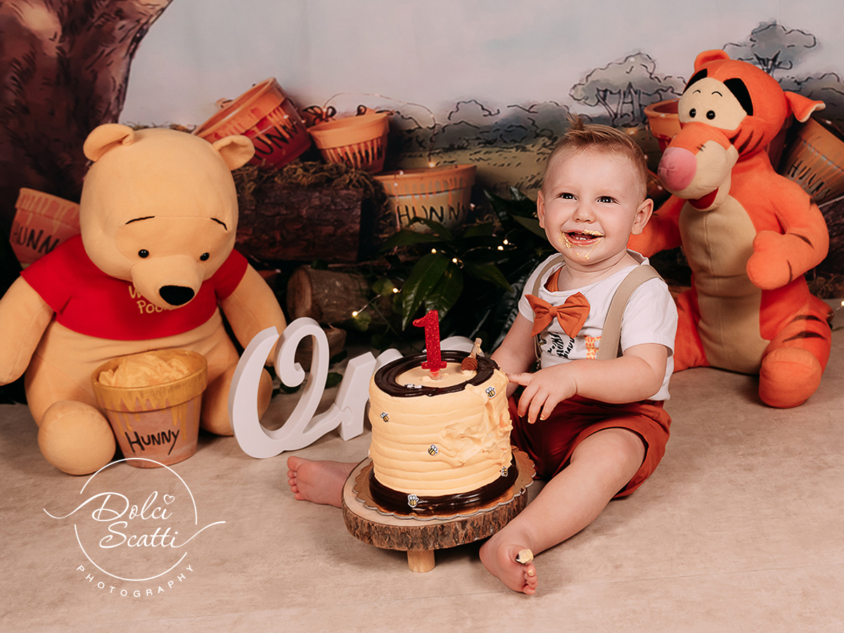 winnie the pooh smash cake